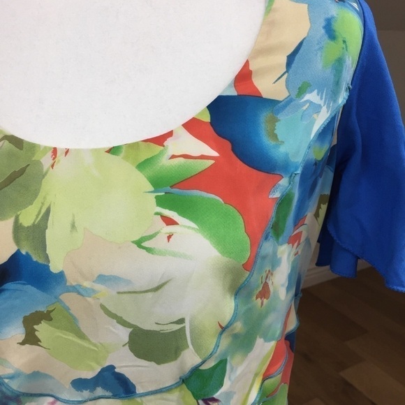 Sundance 100% Silk Floral Midi Dress Size 10 - Picture 2 of 4